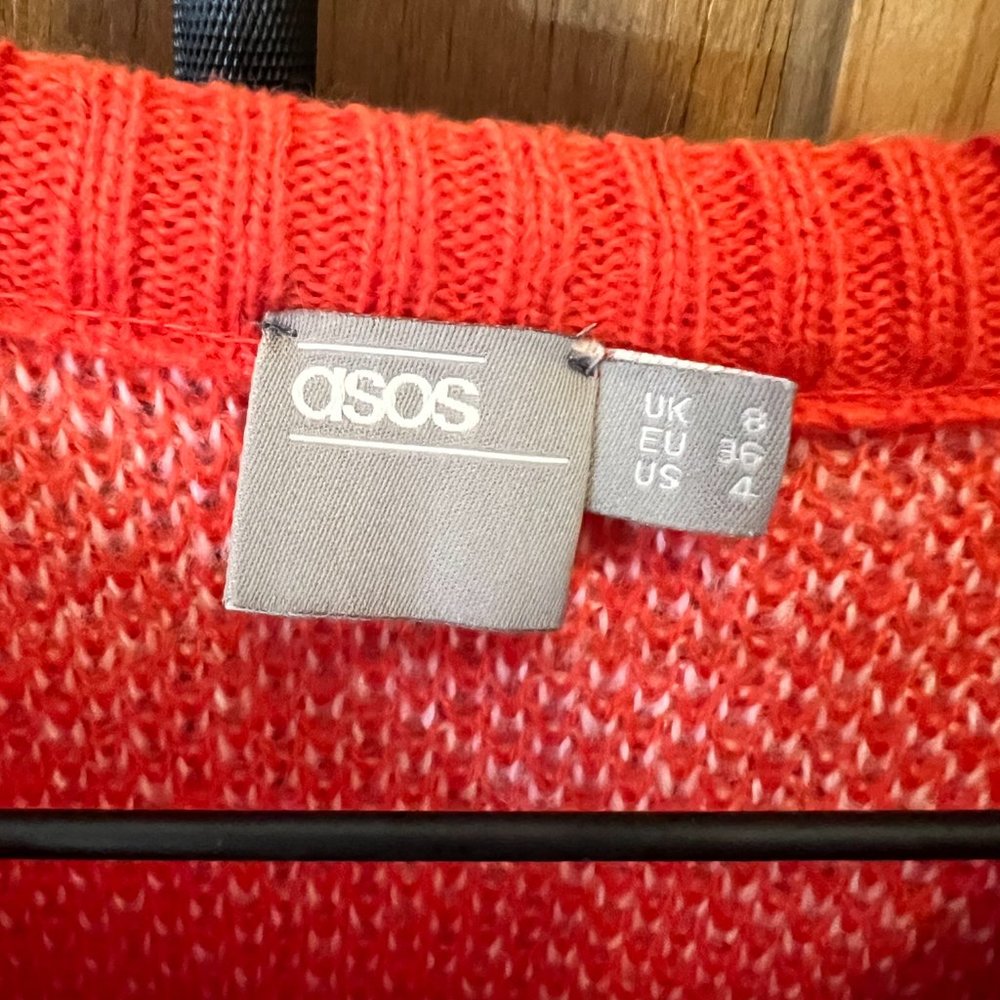 ASOS Sweater In Star Pattern - Size US 4 - Picture 4 of 5